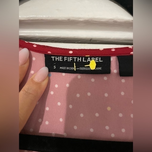 The Fifth Label red and White polka dot Wrap Mini dress Size Small - Picture 5 of 10